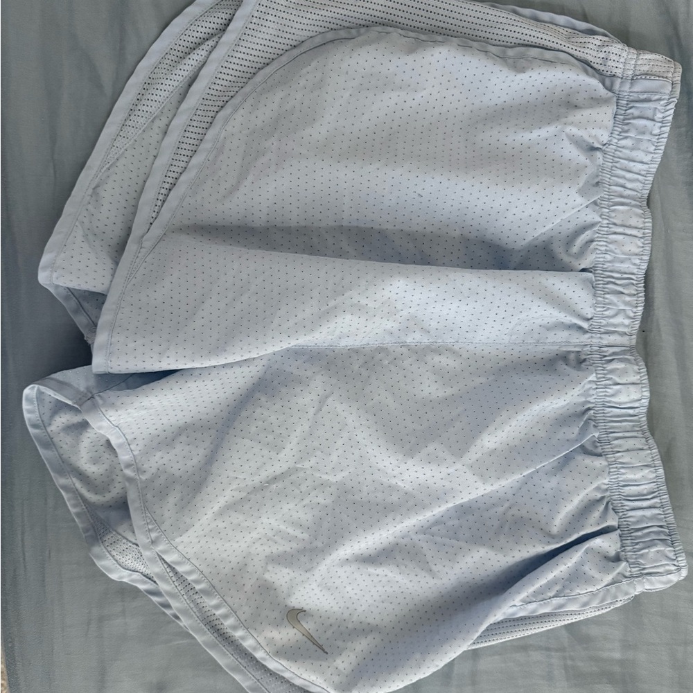 Nike Women's Light Blue Athletic Shorts